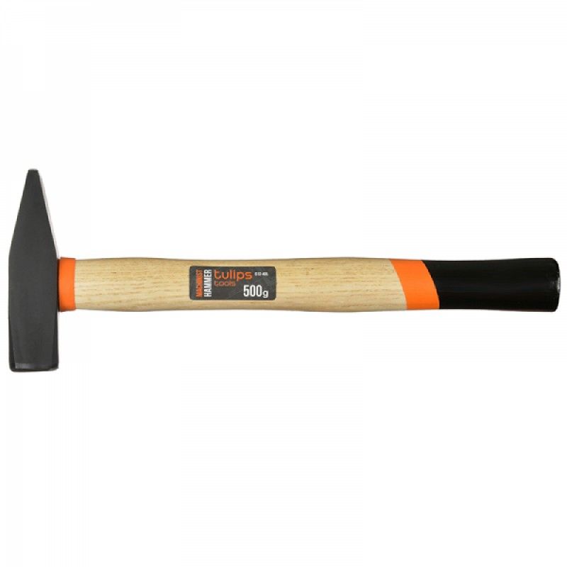 Молоток слесарный 450 гр кованая сталь фиберглассовая обрезиненная рукоятка TULIPS