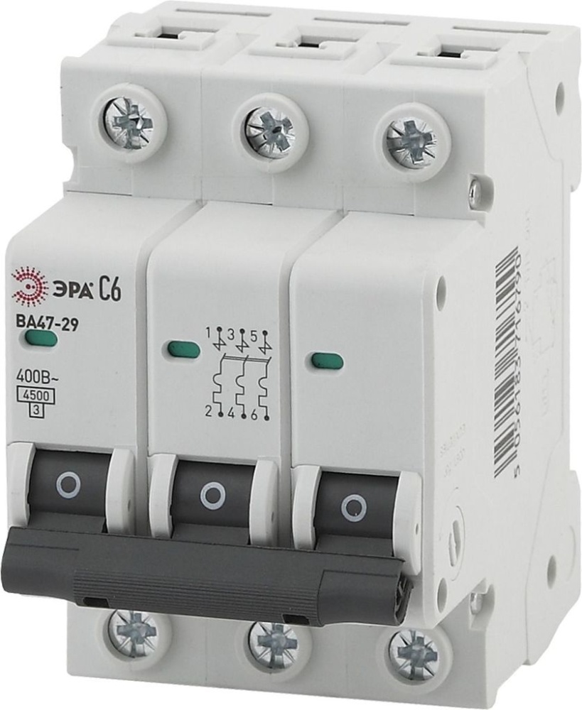 Выключатель автоматический NO-900-47 ВА47-29 3P 32А кривая C ЭРА