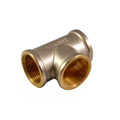 Тройник латунный 1" CTM внутр. резьба