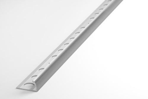 Профиль для плитки окантовочный серебро люкс 10*2,7 (ПК 03.2700.01л)