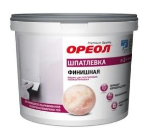 Шпатлевка ВД финишная ОРЕОЛ для внутренних работ 1,5кг