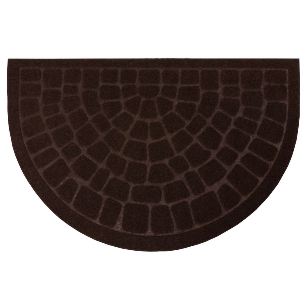 Коврик влаговпитывающий "Steen" 45х75 см полукруг коричневый 