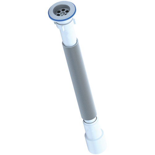 Сифон гофрированный 800мм с прикручивающимся выпуском 1 1/2 d-40 ЮНК (70) D220