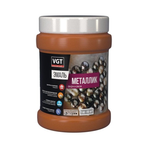 Эмаль декоративная акриловая ВГТ ВД-АК-1179 Металлик золото (0,23 кг)