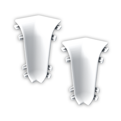 001 Угол внутренний Лексида 55мм Белый (20шт)