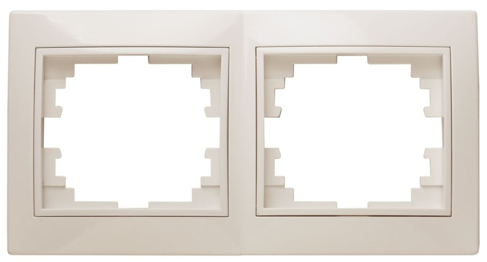 Рамка 2-м горизонт СУ Plano слоновая кость 1-502-02
