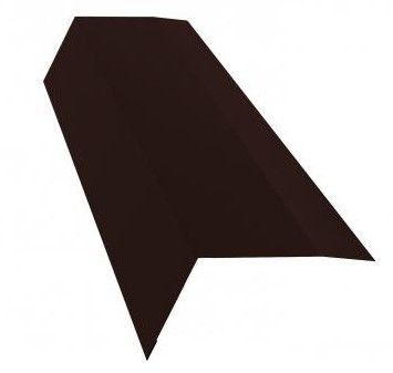 Карнизная планка Doсke (капельник) RAL 8017 (коричневая) 2м