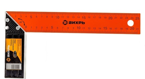 Угольник 250 мм металлический Вихрь