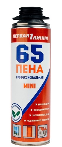 Пена монтажная профессиональная Первая линия 65 MINI