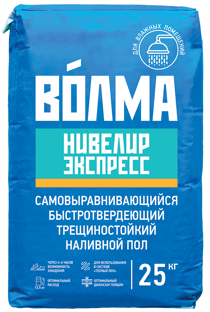Пол-ровнитель ВОЛМА Нивелир Экспресс 5-100 мм (25 кг) /56