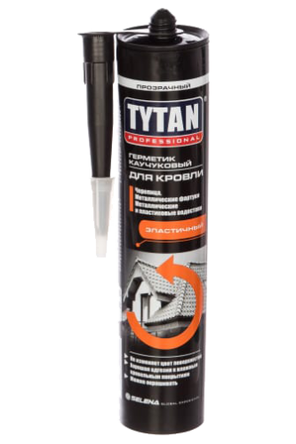 Герметик каучуковый Tytan Professional для кровли бесцветный (0,310 л)/12