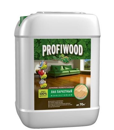 Лак по дереву и камню ВД глянцевый PROFIWOOD (2,2 кг)/4