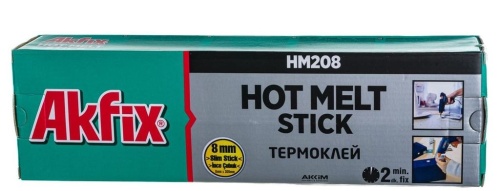 Стержни клеевые Akfix HM 208 Hot Melt 8мм,1кг/упак./пакет(78шт)