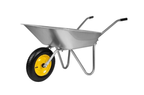 Тачка садовая 1 колесо 90кг объем 65л