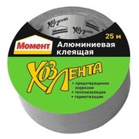 Лента клеящая алюминиевая 10м х 48мм Момент