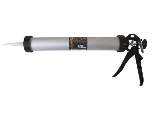 Пистолет для герметика 600 мл закрытый корпус TULIPS