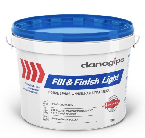 Шпатлевка Danogips Fill&Finish Light полимерная готовая финишная для швов (12,3 кг) /48