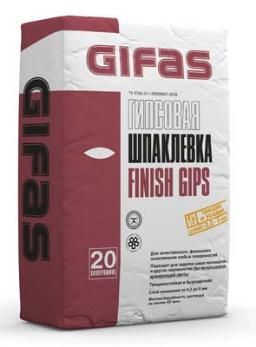 Шпатлевка GIFAS FINISH GIPS (20 кг) /56