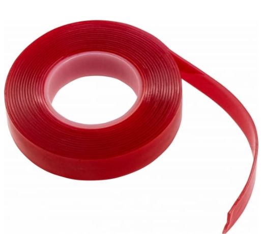 Лента клеящая двусторонняя 15мм х 3м на вспененной основе прозрачная Matrix