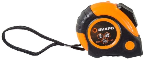 Рулетка 5 м х 19 мм автостоп Вихрь