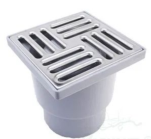 Трап вертикальный нерег. с выпуском D110 с решеткой 15х15см