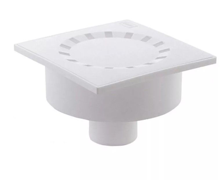 Трап вертикальный не рег. с выпуском D110 с решеткой 15х15см