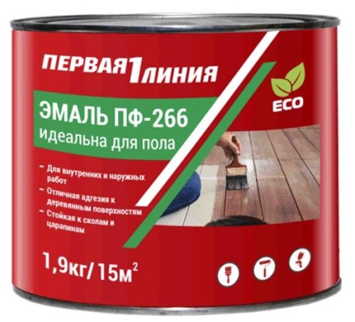 Эмаль ПФ-266 Первая линия ГОСТ Золотисто-коричневая (5 кг) /66