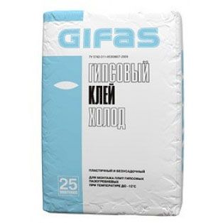Клей для ГКЛ ПГП GIFAS Холод (25 кг) /50