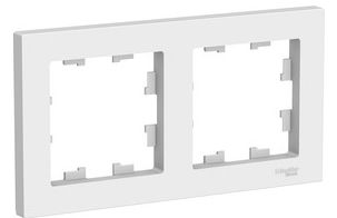 Рамка 2-м AtlasDesign универс. бел. SchE Рамка 2-м AtlasDesign универс. бел. SchE