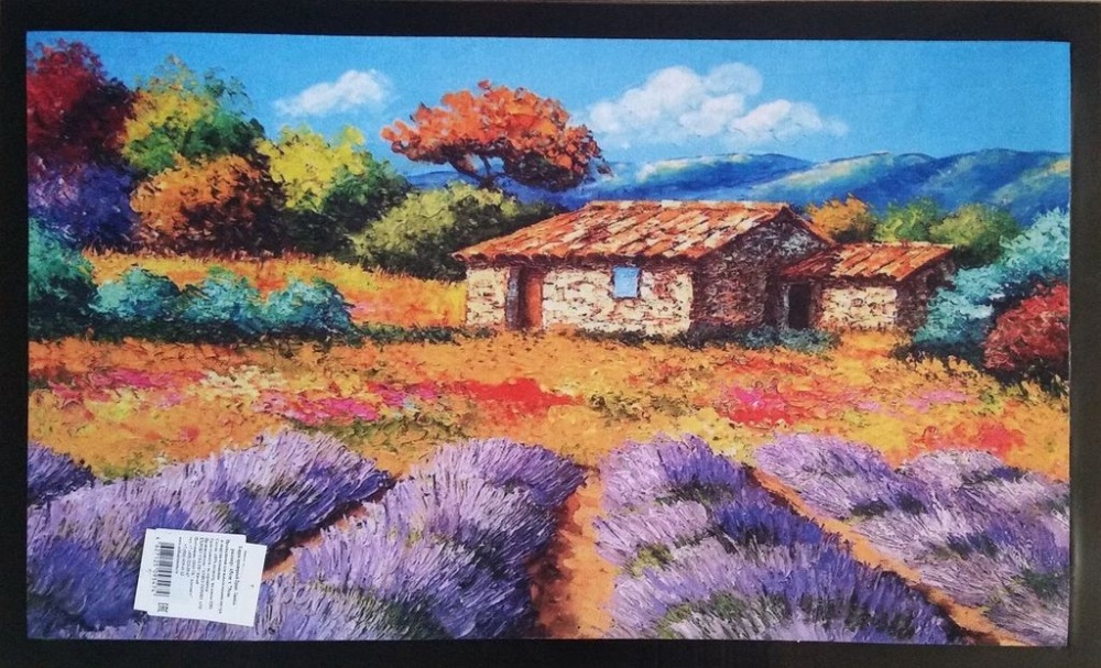 Коврик придверный принт 40х60 Лаванда