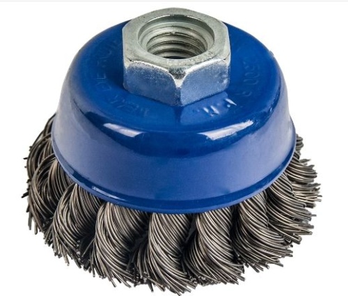 Кордщетка для МШУ чашеобразная витая 65 мм М14 ПРАКТИКА