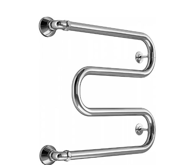 Полотенцесушитель нерж 32 М-обр 500*500 МАРГРОИД В37 бок. подводка №2