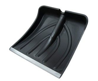 Лопата снеговая 380х365 пластиковая с планкой без черенка 