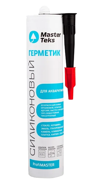 Герметик силиконовый Masterteks PM для аквариумов прозрачный (0,290 л)/12