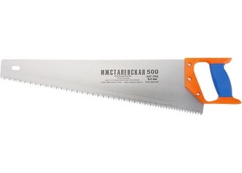 Ножовка по дереву 400 мм, шаг зубьев 5 мм, пластиковая рукоятка