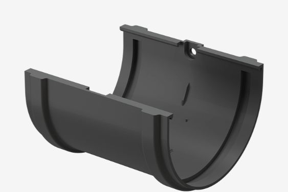 Соединитель желобов Premium графит 