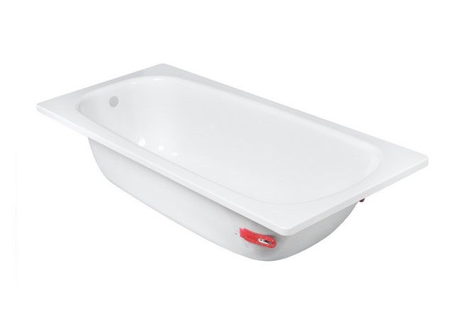 Ванна стальная Antika 1700х700х400 c опорной подставкой (белая орхидея) с рантом