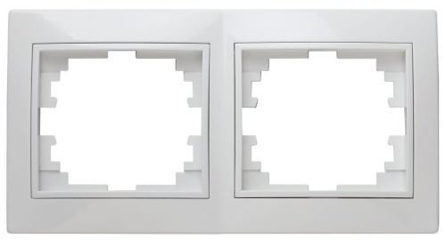 Рамка 2-м горизонт СУ Plano белый 1-502-01
