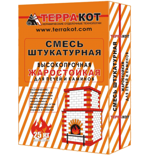 Штукатурка ТЕРРАКОТ жаростойкая высокопрочная (5 кг) /216