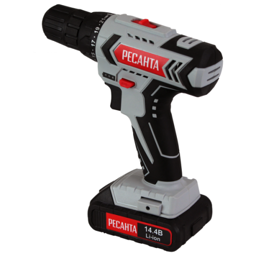 Дрель-шуруповерт аккумуляторная ДА-14-2ЛК Ресанта 