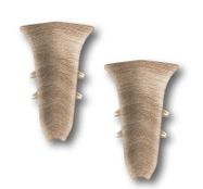 531 Угол наружный Лексида с крепежом 55мм Розовое дерево (20шт)