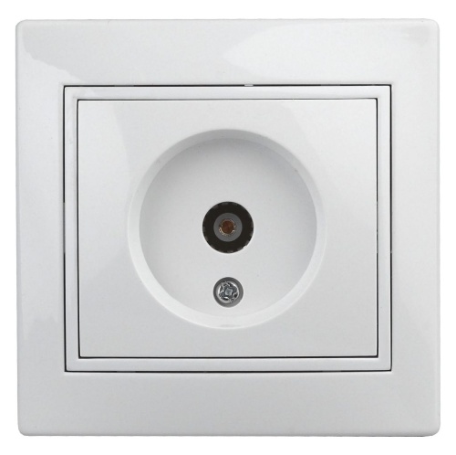 Розетка TV одиночная, IP20, СУ, Plano, белый, 1-301-01