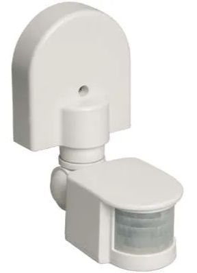 Детектор движения 1100Вт 180 градусов 12м IP44 белый IEK