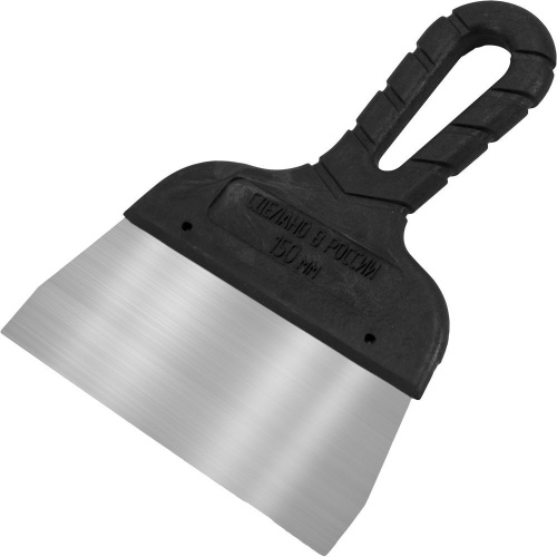 Шпатель 150 мм нержавеющая сталь черная ручка DECOR