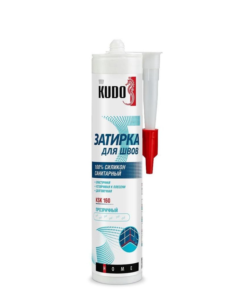 Герметик-затирка Kudo Home KSK-176 санитарный силиконовый серебряный (280 мл) /6