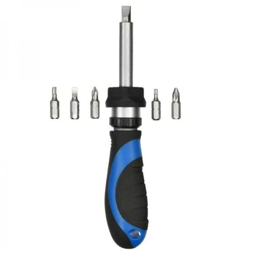 Отвертка реверсивная Tulips,6в1