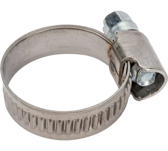 Хомут червячный 16-27/9 мм нерж. (50 шт)