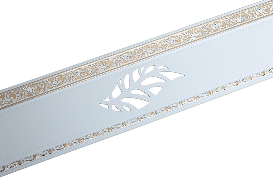 Карниз УЛЬТРАКОМПАКТ Лист золото 3х рядный 200см Белый в инд.упак.