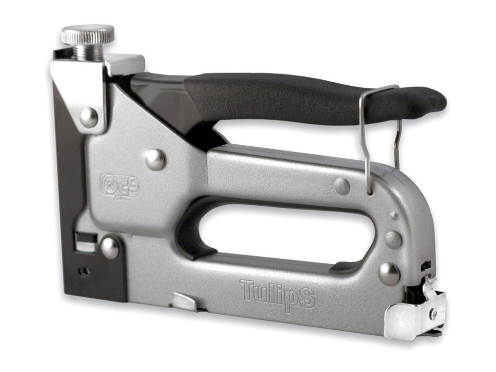 Степлер мебельный тип скобы 53 6-14 мм регулировка силы удара TULIPS