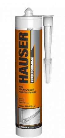 Клей монтажный Hauser строительный универсальный белый (0,310 гр)